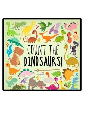 BUNDLE & SAVE 📚Count The Dinosaurs! Softcover Book